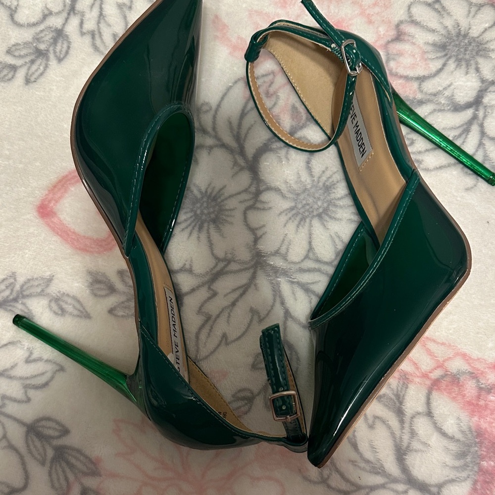 💚 Green Transparent Stiletto Heels 💚